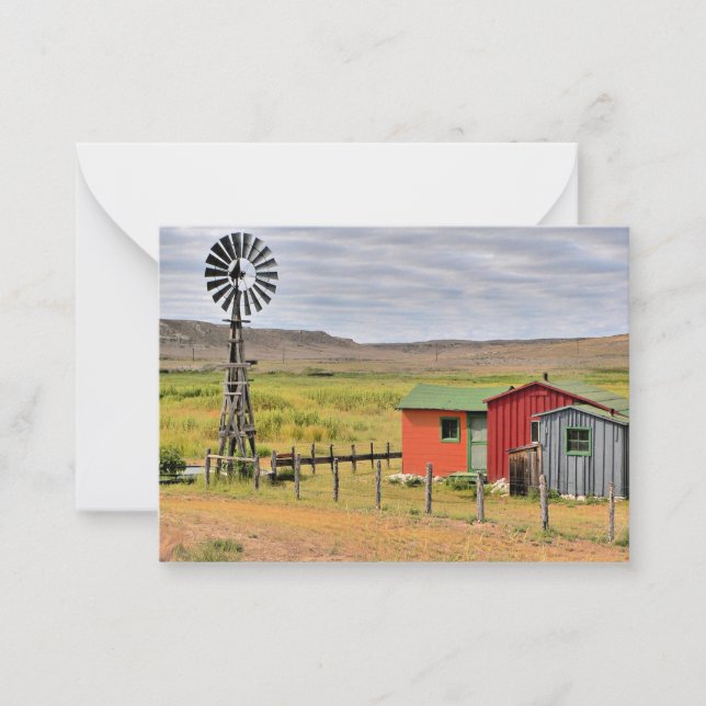 Nebraska landscape photo card (Front)