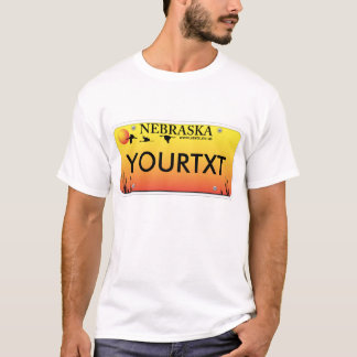 Nebraska License Plate T-Shirt