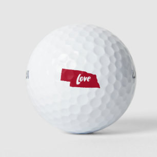 Nebraska Love Golf Balls