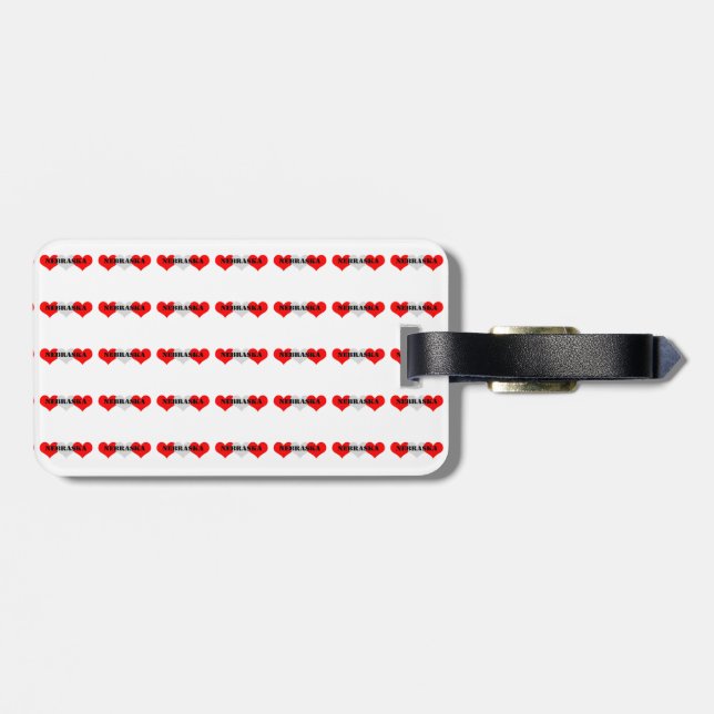Nebraska Luggage Tag (Back Horizontal)