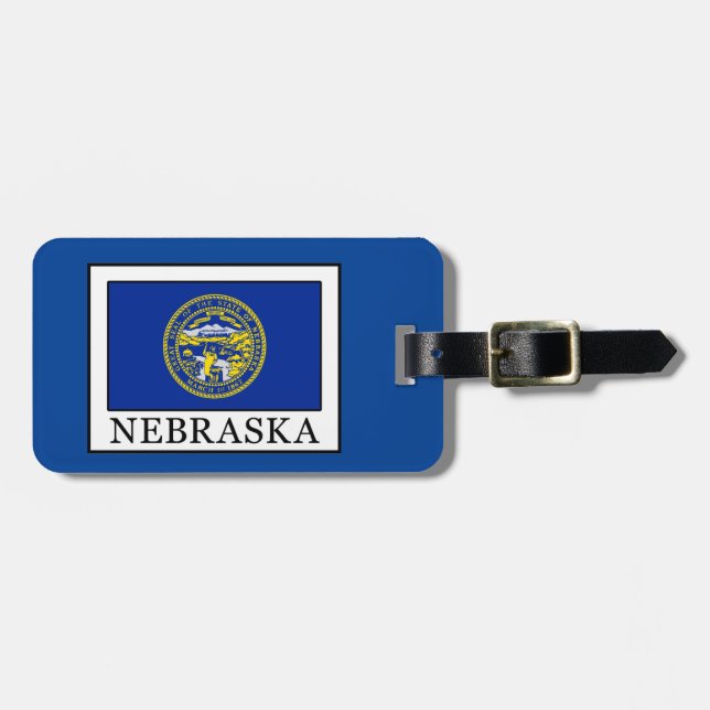 Nebraska Luggage Tag (Front Horizontal)