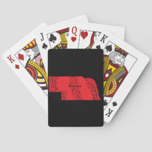 NEBRASKA MAP PLAYING CARDS
