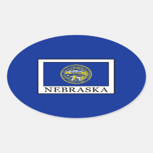 Nebraska Oval Sticker