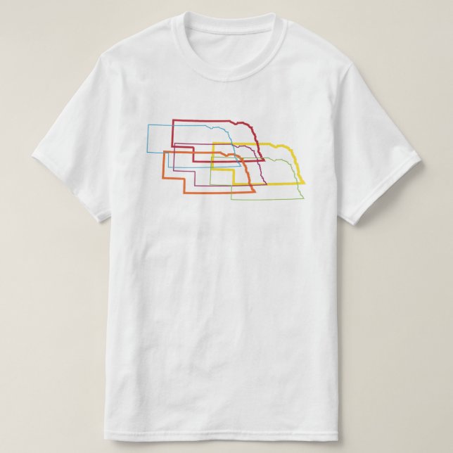 nebraska pride blur T-Shirt (Design Front)