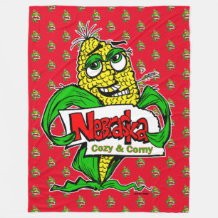 Nebraska pride Fleece Blanket