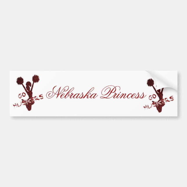 Nebraska Princess Bumper Sticker (Front)