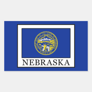 Nebraska Rectangular Sticker