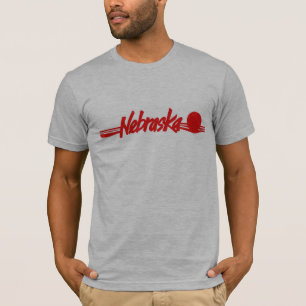 Nebraska Red Sunset Shirt