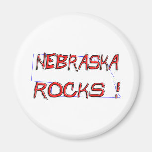 Nebraska ROCKS Magnet