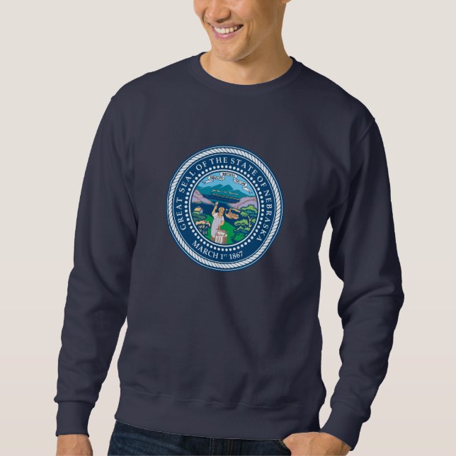 Nebraska seal, American state seal Sweatshirt (Front)