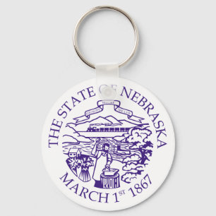 Nebraska sign key ring