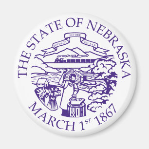 Nebraska sign magnet