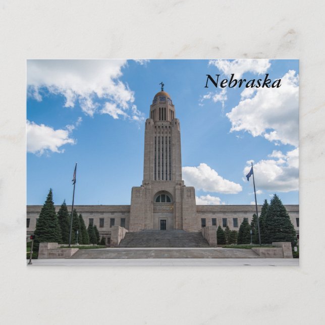 Nebraska State Capitol Postcard (Front)
