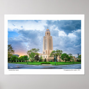 Nebraska State Capitol Poster