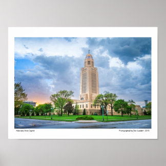 Nebraska State Capitol Poster
