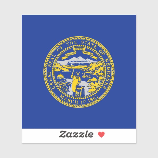 Nebraska State Flag Design (Sheet)
