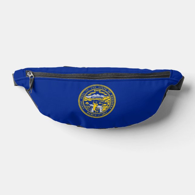 Nebraska State Flag Design Bum Bags (Lay Down)