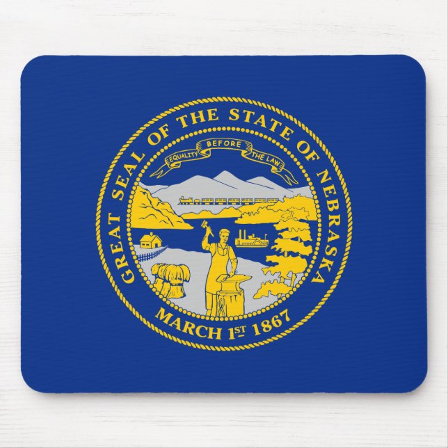 Nebraska State Flag Mouse Pad (Front)