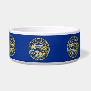 Nebraska State Flag Pet Bowl