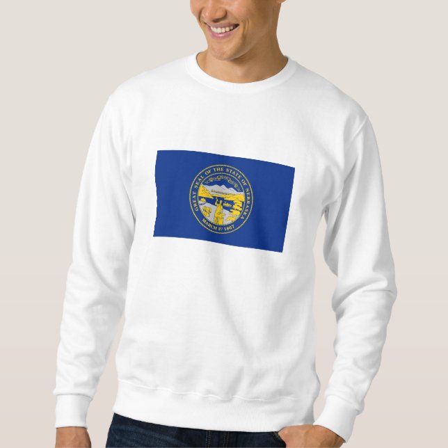 Nebraska State Flag Sweatshirt (Front)
