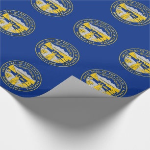 Nebraska State Flag Wrapping Paper