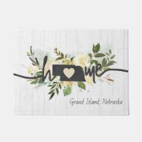 Nebraska State Personalised Your Home City Rustic
