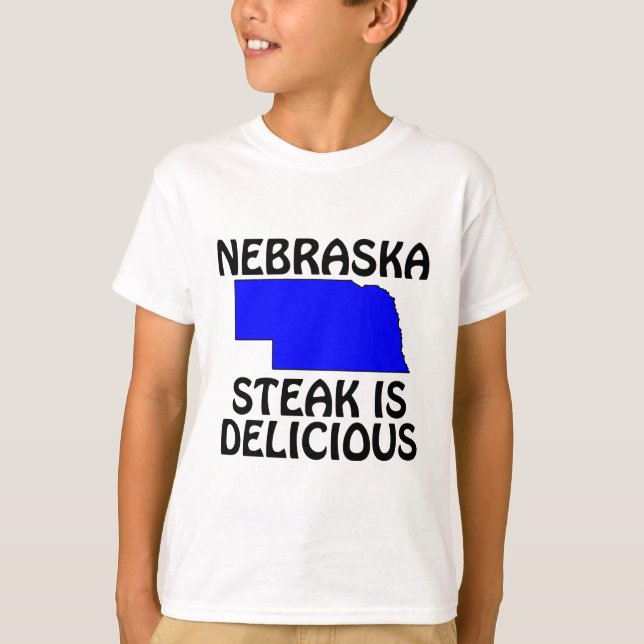 Nebraska - Steak Is Delicioius T-Shirt (Front)