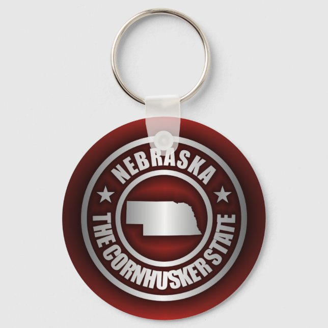 "Nebraska Steel 2" Keychains (Front)