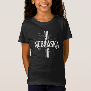 Nebraska Stripe Girls’ Fine Jersey Tee