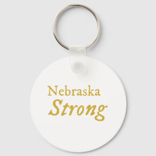 Nebraska Strong Key Ring