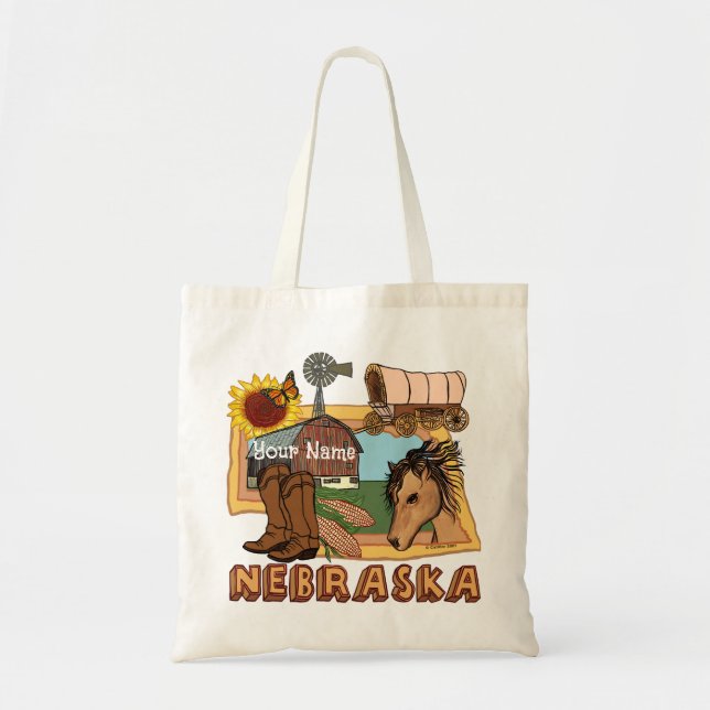 Nebraska Tote Bag (Front)