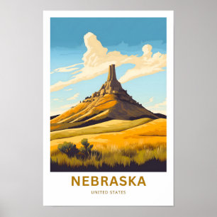Nebraska United States Travel Print