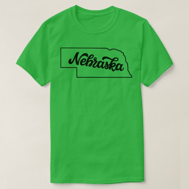Nebraska US State Pride T-Shirt (Design Front)