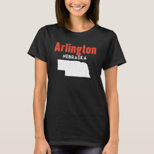 Nebraska Usa State America Travel Nebraskan Arling T-Shirt