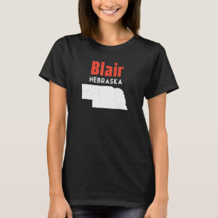 Nebraska Usa State America Travel Nebraskan Blair T-Shirt