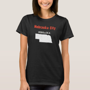 Nebraska Usa State America Travel Nebraskan Nebras T-Shirt
