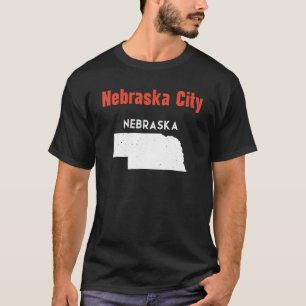 Nebraska Usa State America Travel Nebraskan Nebras T-Shirt