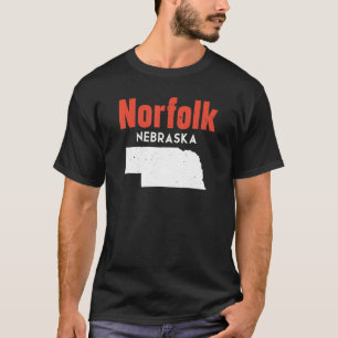 Nebraska Usa State America Travel Nebraskan Norfol T-Shirt