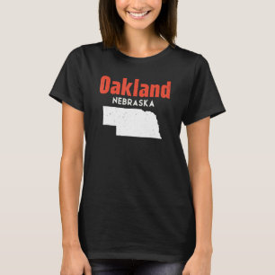 Nebraska Usa State America Travel Nebraskan Oaklan T-Shirt