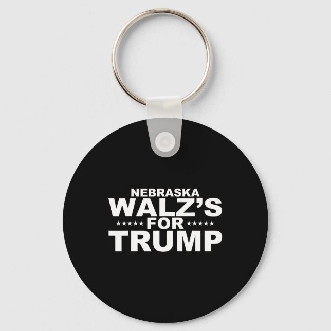 Nebraska Wheimer's For Trump  Key Ring (Front)