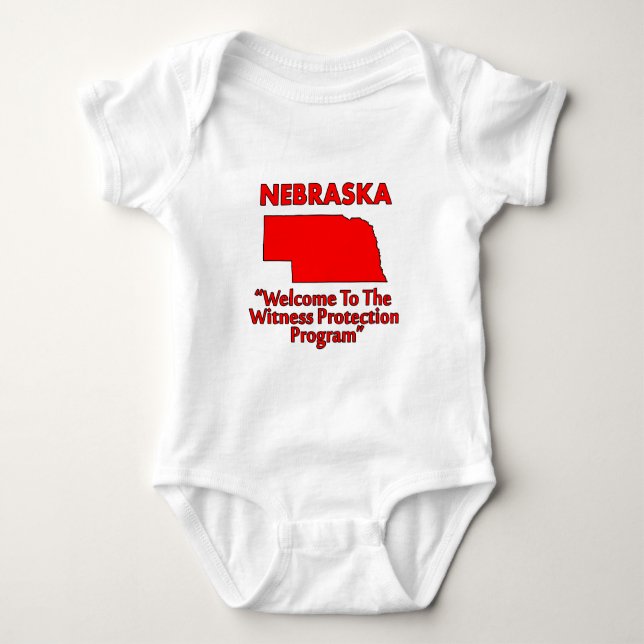 Nebraska - Witness Protection Program Baby Bodysuit (Front)