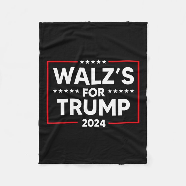 Nebraska W's For Trump  Fleece Blanket (Front)