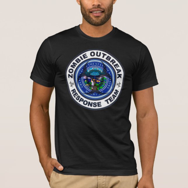 Nebraska Zombie Outbreak Response Team T-Shirt (Front)