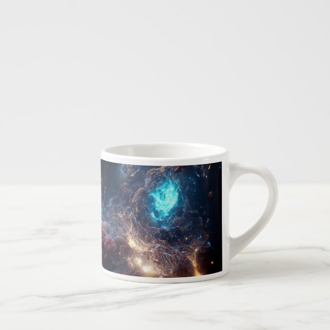 Nebula and galaxies in space  espresso cup (Right)