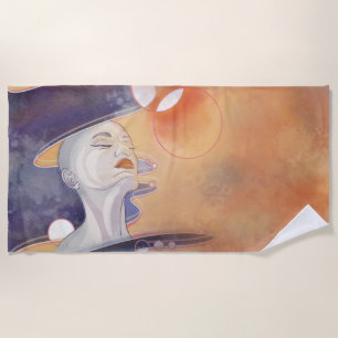 Nebula Attack and Galactic Pearl Necklace Beach Towel