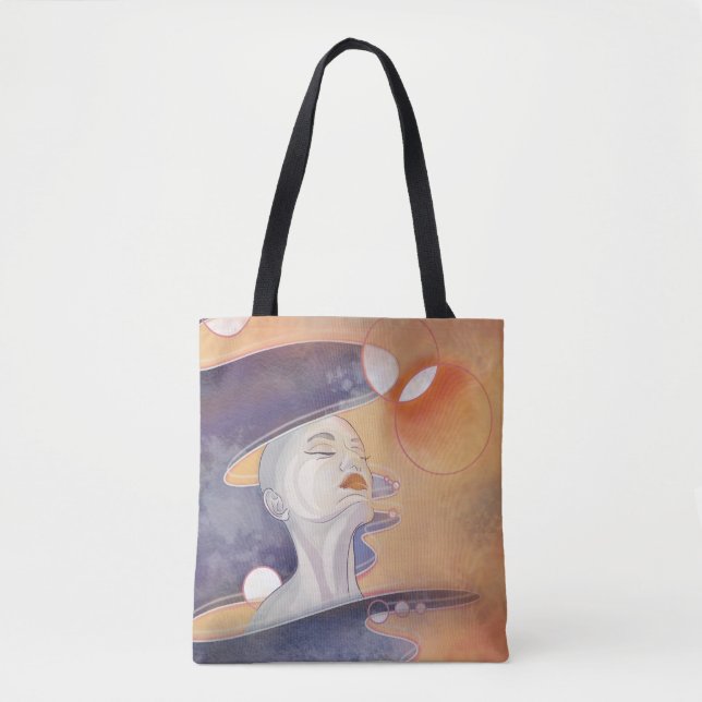 Nebula Attack and Galactic Pearl Necklace Tote Bag (Front)