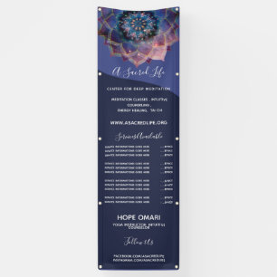 Nebula Bloom Mandala Banner