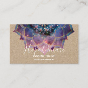 Nebula Bloom Mandala Business Card