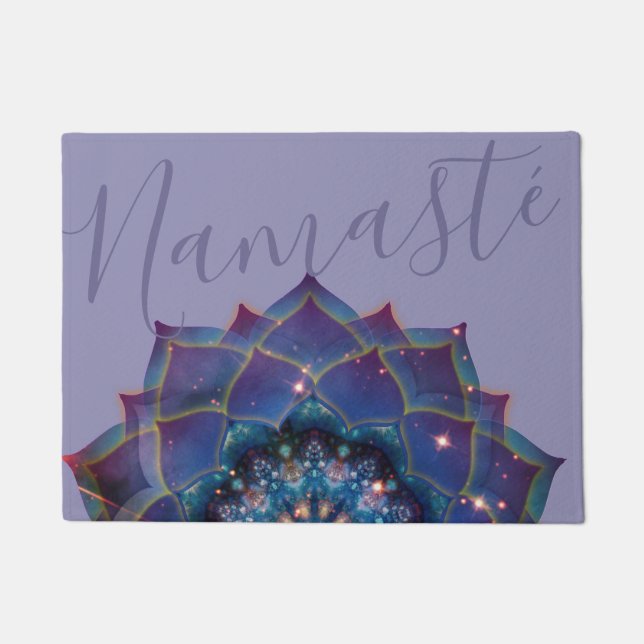 Nebula Bloom | Mandala Doormat (Front)