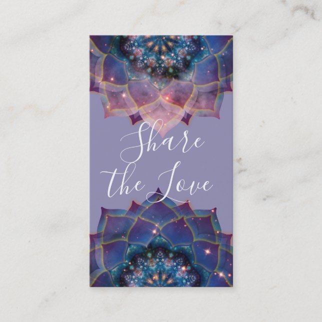 Nebula Bloom | Mandala Referral Card (Front)